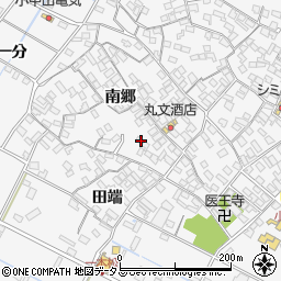 愛知県田原市小中山町南郷81-1周辺の地図