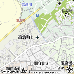 三菱重工業ファミール高倉周辺の地図