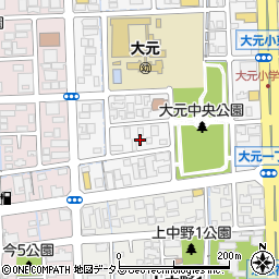 岡山県岡山市北区大元上町11周辺の地図