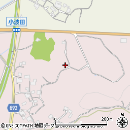 三重県名張市上小波田416周辺の地図