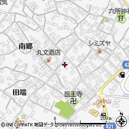 愛知県田原市小中山町南郷59周辺の地図