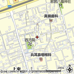岡山県倉敷市上東周辺の地図