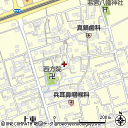 岡山県倉敷市上東周辺の地図