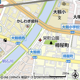 兵庫県明石市樽屋町21-14周辺の地図