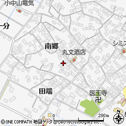 愛知県田原市小中山町南郷78-1周辺の地図