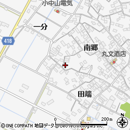 愛知県田原市小中山町南郷139周辺の地図