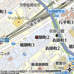 タイムズ須磨磯馴町第５駐車場周辺の地図