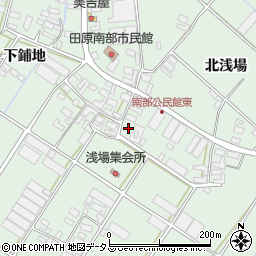 愛知県田原市大久保町南浅場周辺の地図