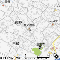 愛知県田原市小中山町南郷72周辺の地図