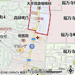 ローソン八尾山本町北八丁目店周辺の地図