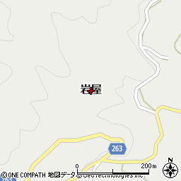 奈良県山添村（山辺郡）岩屋周辺の地図