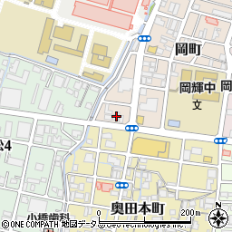 岡山県岡山市北区岡町14-13周辺の地図