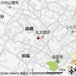 愛知県田原市小中山町南郷周辺の地図