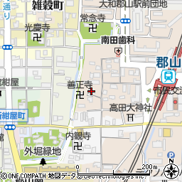 奈良県大和郡山市高田町501-1周辺の地図