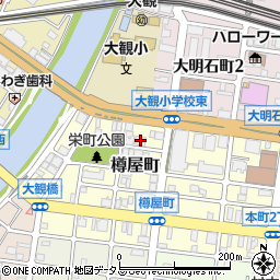 兵庫県明石市樽屋町9-8周辺の地図