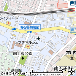 兵庫県明石市田町周辺の地図