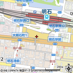 秋吉 明石店周辺の地図