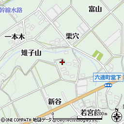愛知県田原市六連町雉子山周辺の地図