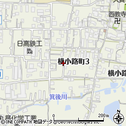 大阪府東大阪市横小路町3丁目5周辺の地図