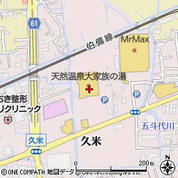 岡山県岡山市北区久米197周辺の地図