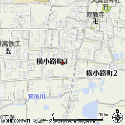 大阪府東大阪市横小路町周辺の地図