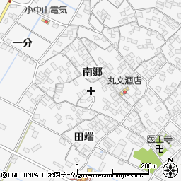 愛知県田原市小中山町南郷101周辺の地図