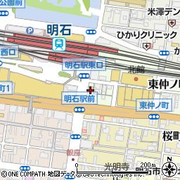 ミライザカ　明石駅前店周辺の地図
