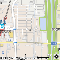 奈良県大和郡山市高田町43-103周辺の地図