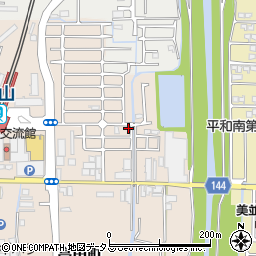 奈良県大和郡山市高田町43-100周辺の地図