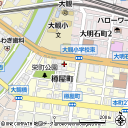 兵庫県明石市樽屋町9-18周辺の地図