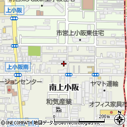 大阪府東大阪市南上小阪周辺の地図