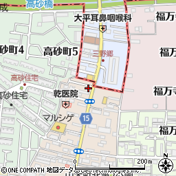 京美容室周辺の地図