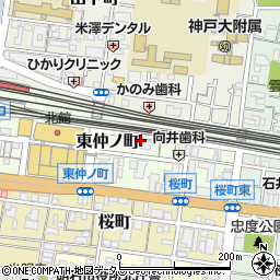 兵庫県明石市東仲ノ町4周辺の地図