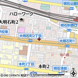 明石中央不動産株式会社　明石駅前西店周辺の地図