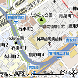 兵庫県神戸市須磨区青葉町3丁目1周辺の地図