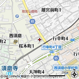 シャトー・ｄｅ須磨離宮周辺の地図