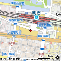 鳥平明石駅前店周辺の地図