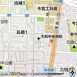 関西電力萩之茶屋変電所周辺の地図