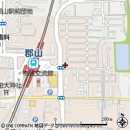 奈良県大和郡山市高田町43-126周辺の地図