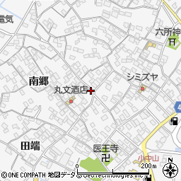 愛知県田原市小中山町南郷16-1周辺の地図