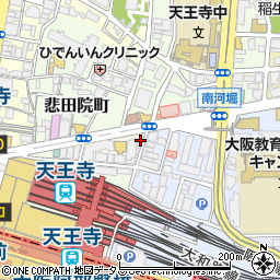 ハニトーカフェ 天王寺店周辺の地図