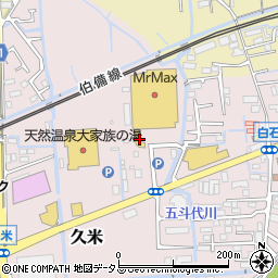 岡山県岡山市北区久米310周辺の地図