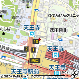 一軒め酒場 天王寺北口店周辺の地図