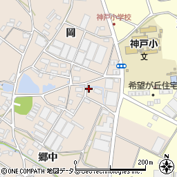 愛知県田原市西神戸町岡211周辺の地図