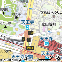 東進衛星予備校天王寺駅北口校周辺の地図