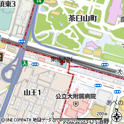 東横ＩＮＮあべの天王寺平面駐車場周辺の地図