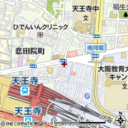 ファロス個別指導学院天王寺駅前教室周辺の地図