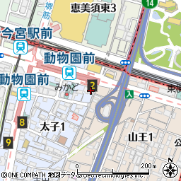 ファミリーマート山王店周辺の地図