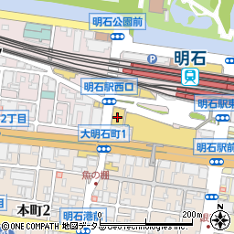 韓国酒場×チーズ×焼肉 テバク食堂 明石駅前店周辺の地図