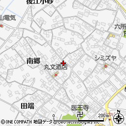 愛知県田原市小中山町南郷12周辺の地図